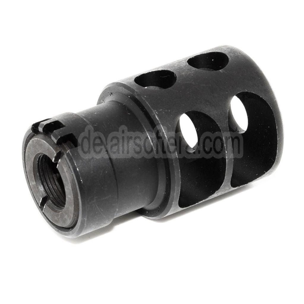 5KU DTK-2 Stil Mündungsbremse Mündungsfeuerdämpfer Geeignet für -14mm CCW Gegen den Uhrzeigersinn Lauf Gewehre Airsoft Schwarz
