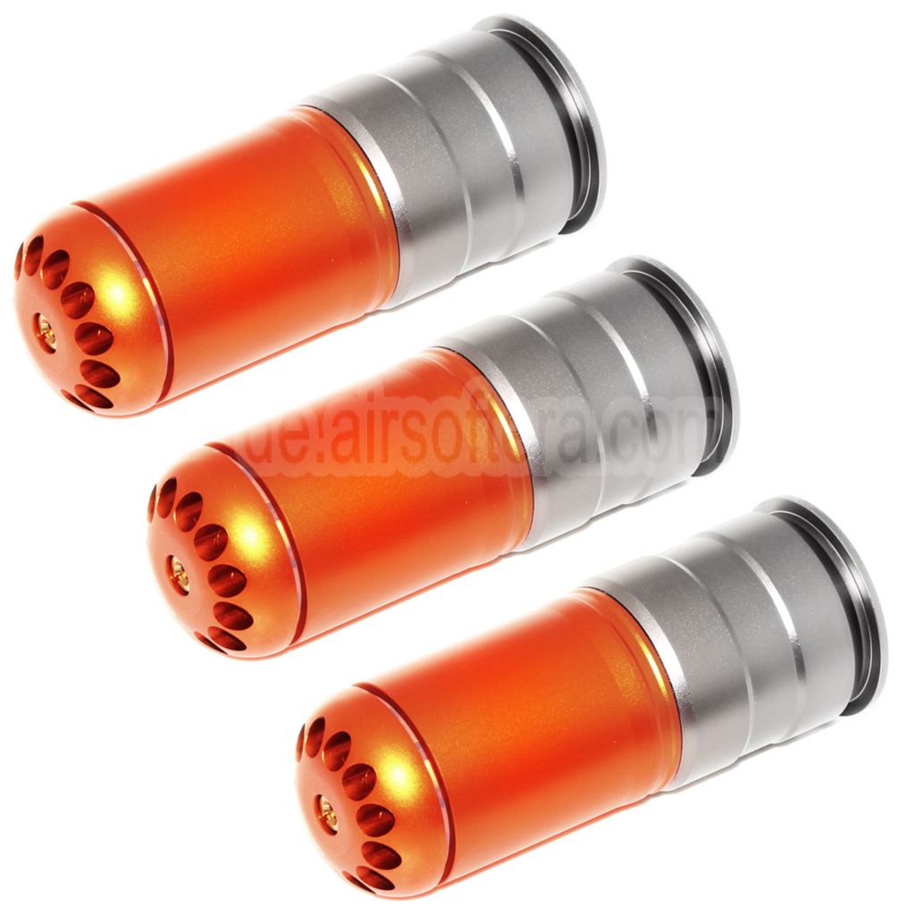 King Arms 3pcs 120rd 40mm Co2 Granaten Gas Patronenhülse Version III
