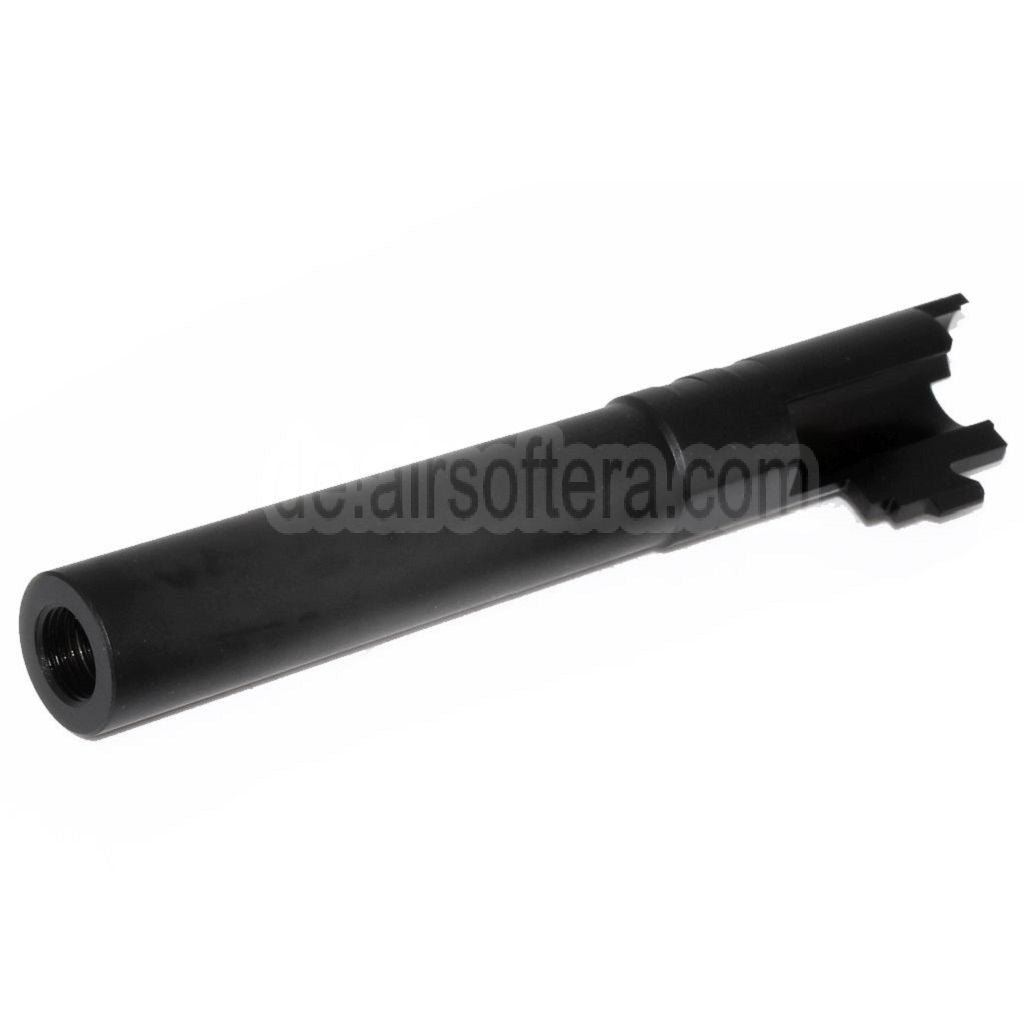 5KU 5 Zoll Edelstahl Äußerer Lauf +11mm CW im Uhrzeigersinn Geeignet für Tokyo Marui Hi-Capa 5.1 GBB Pistolen Airsoft