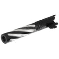 5KU 5 Zoll Edelstahl Tornado Stil Spiral Äußerer Lauf +11mm CW im Uhrzeigersinn Geeignet für Tokyo Marui Hi-Capa 5.1 GBB Pistolen Airsoft
