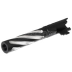 5KU 5 Zoll Edelstahl Tornado Stil Spiral Äußerer Lauf +11mm CW im Uhrzeigersinn Geeignet für Tokyo Marui Hi-Capa 5.1 GBB Pistolen Airsoft