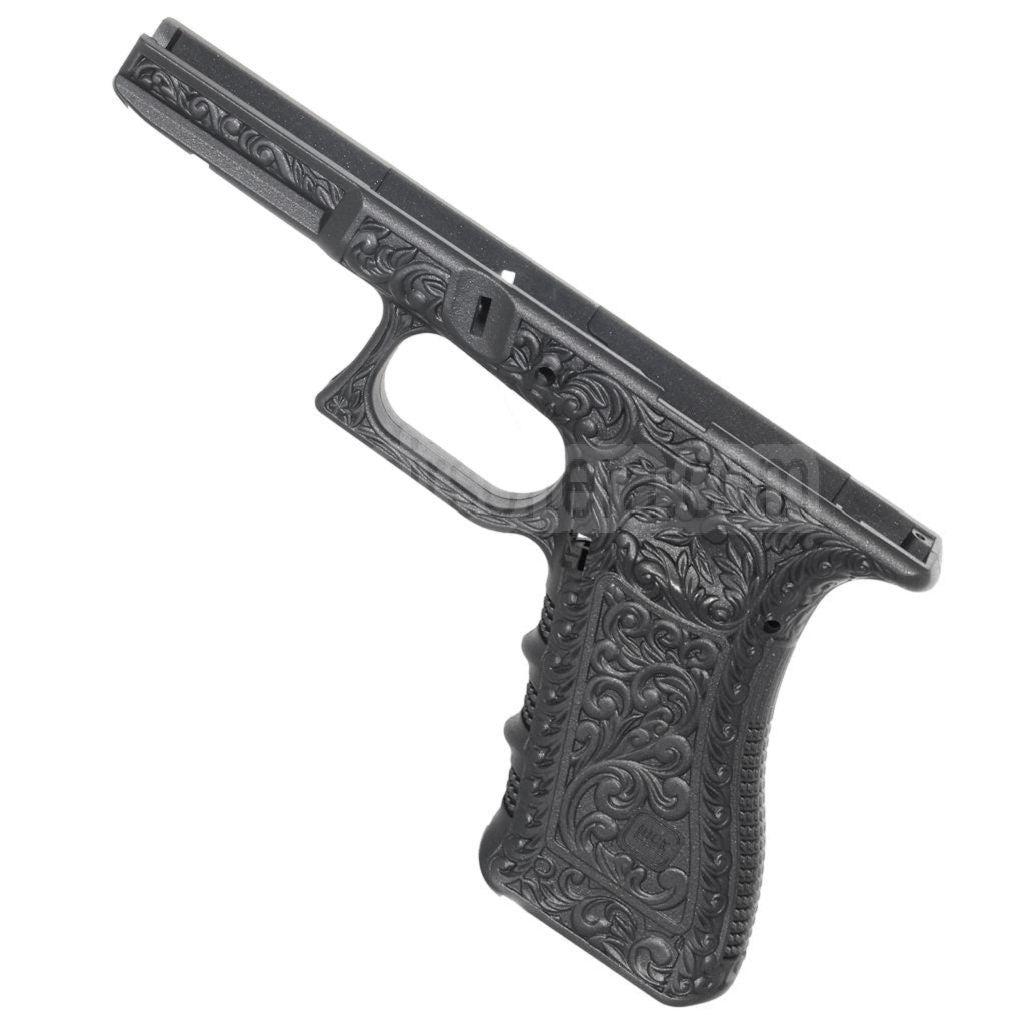 Archives Custom WE (WE-TECH) Geschnitztes Muster Unterer Rahmen Geeignet für Tokyo Marui AW WE G17 G18C G34 G35 Serie GBB Pistolen Airsoft