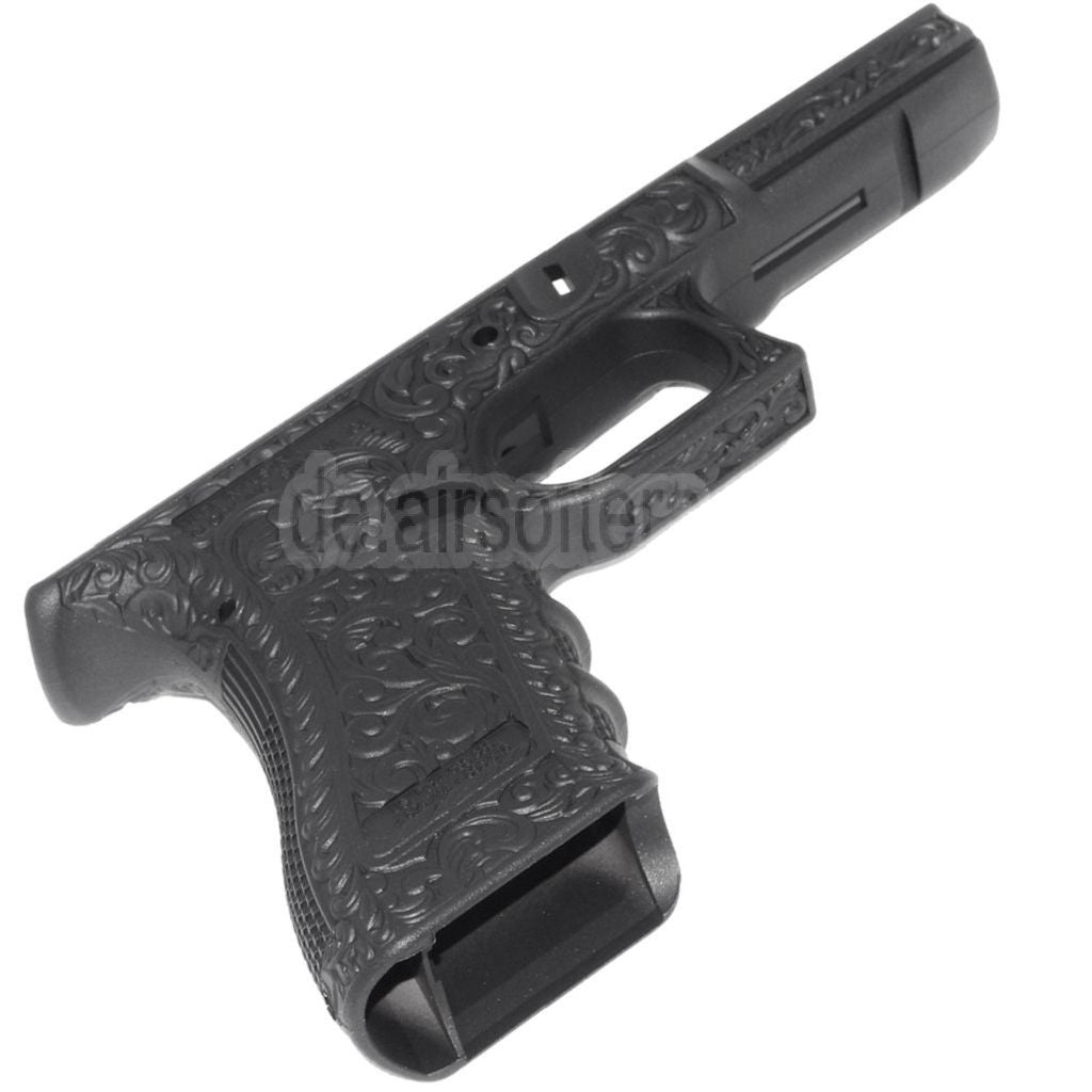 Archives Custom WE (WE-TECH) Geschnitztes Muster Unterer Rahmen Geeignet für Tokyo Marui AW WE G17 G18C G34 G35 Serie GBB Pistolen Airsoft