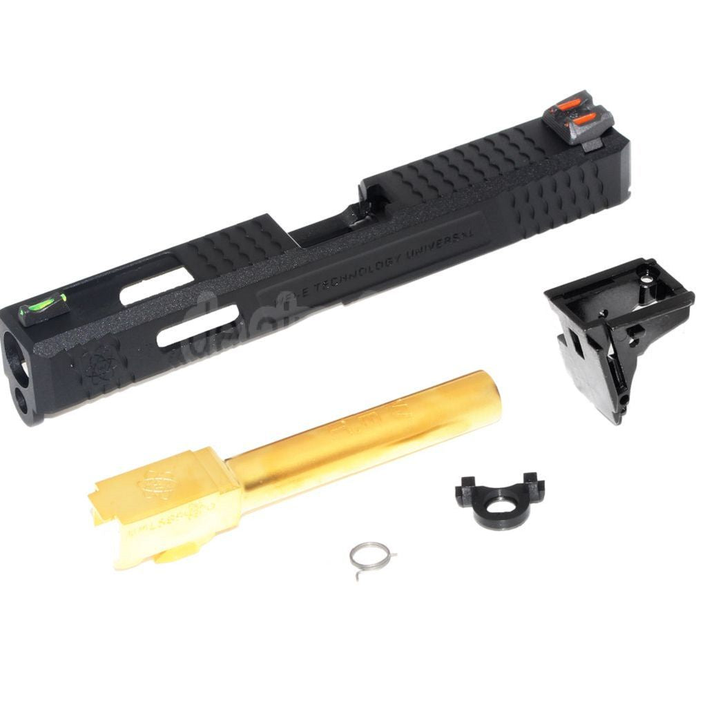 Archives Custom WE (WE-TECH) Äußerer Lauf Schlitten mit Hammer und Fiberglasvisier Set Geeignet für AW WE Tokyo Marui G17 GBB Pistolen Airsoft