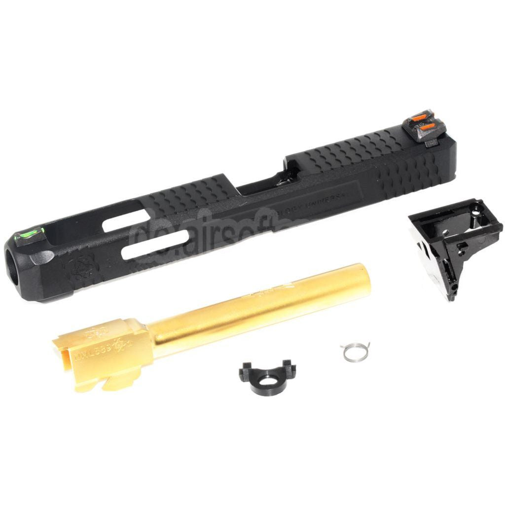Archives Custom WE (WE-TECH) Äußerer Lauf Schlitten Set mit Hammer und Fiberglasvisier Geeignet für WE G34 GBB Pistolen Airsoft