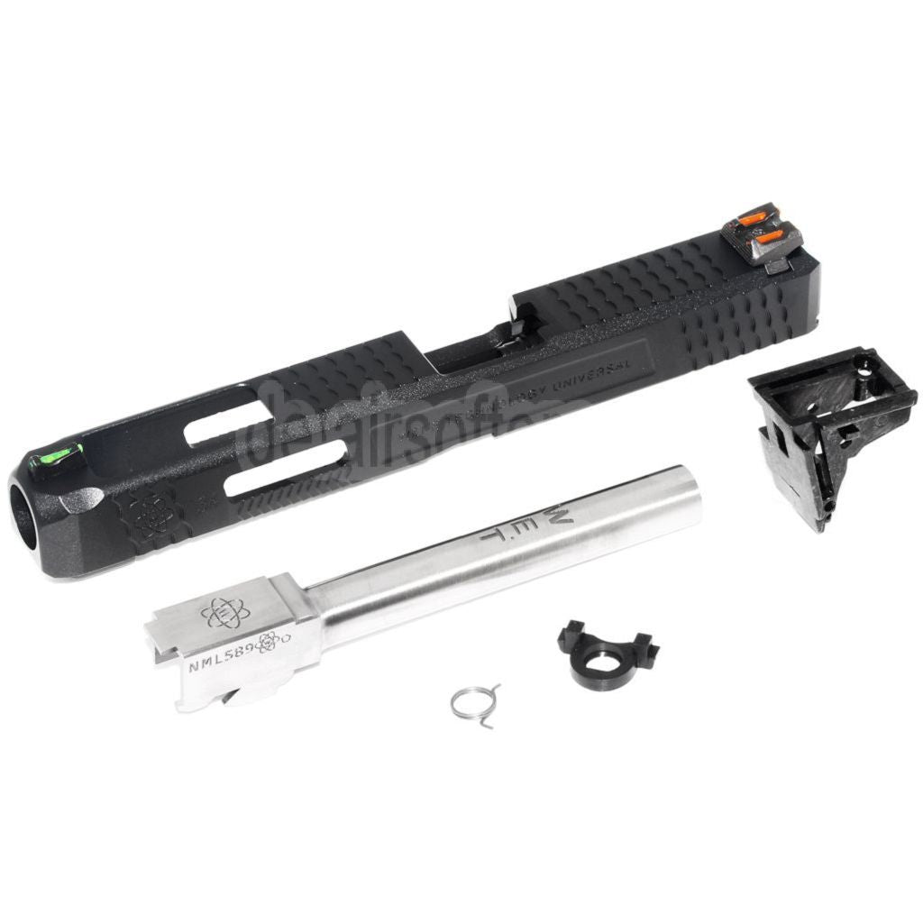 Archives Custom WE (WE-TECH) Äußerer Lauf Schlitten Set mit Hammer und Fiberglasvisier Geeignet für WE G34 GBB Pistolen Airsoft