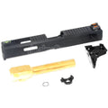 Archives Custom WE (WE-TECH) Äußerer Lauf Schlitten Set mit Hammer und Fiberglasvisier Geeignet für AW WE Tokyo Marui G18C GBB Pistolen Airsoft