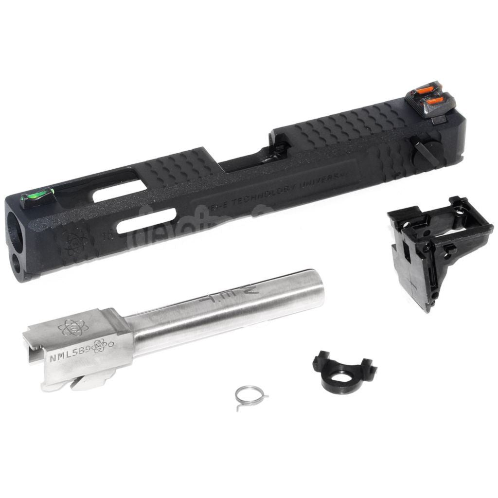 Archives Custom WE (WE-TECH) Äußerer Lauf Schlitten Set mit Hammer und Fiberglasvisier Geeignet für AW WE Tokyo Marui G18C GBB Pistolen Airsoft