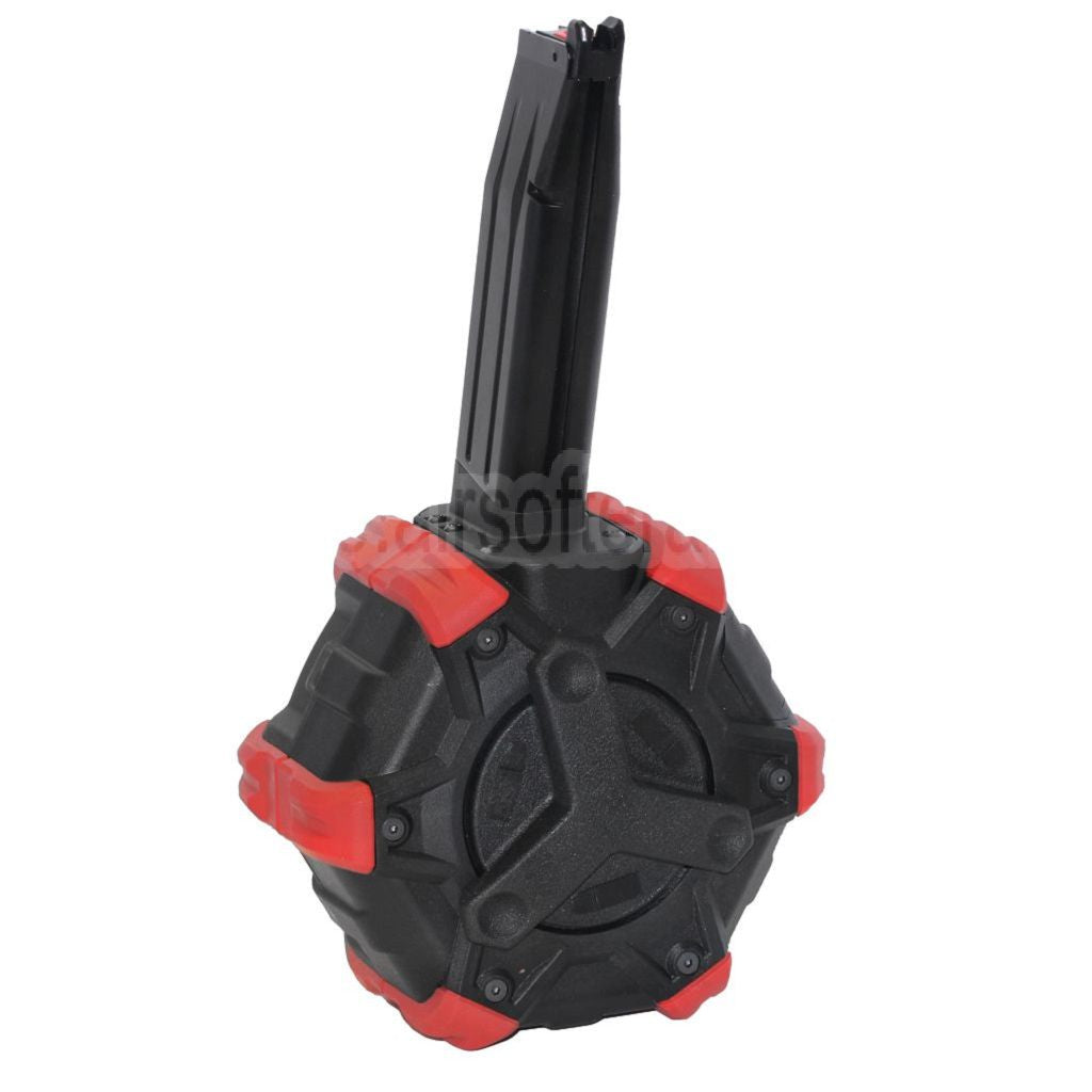 Armorer Works AW Custom 350rd Gas Adaptive Trommelmagazin Geeignet für Hi-Capa GBB Pistolen Airsoft