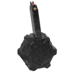 Armorer Works AW Custom 350rd Gas Adaptive Trommelmagazin Geeignet für G17 G18C G-Serie GBB Pistolen Airsoft