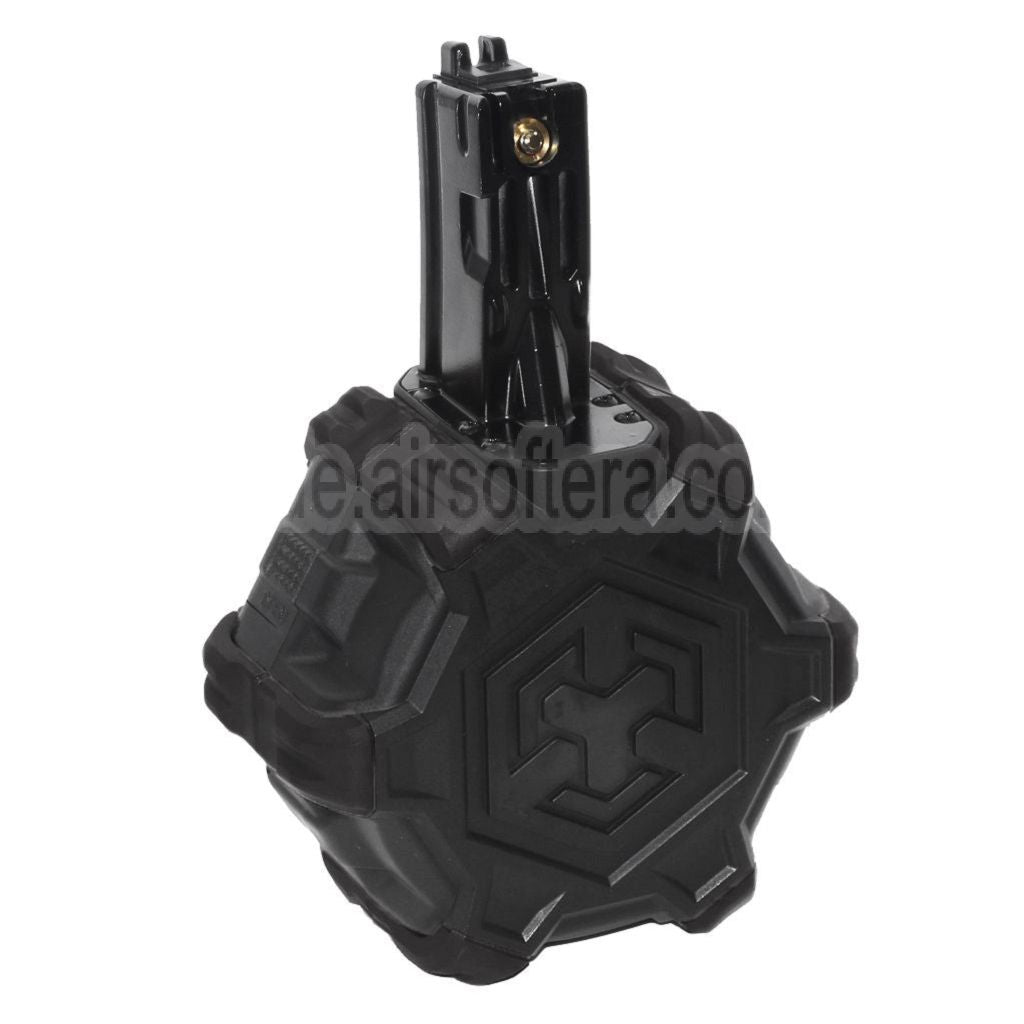 Armorer Works AW Custom 350rd Gas Adaptive Trommelmagazin Geeignet für WE (WE-TECH) AP APACHE MP5 Serie GBB Gewehre Airsoft