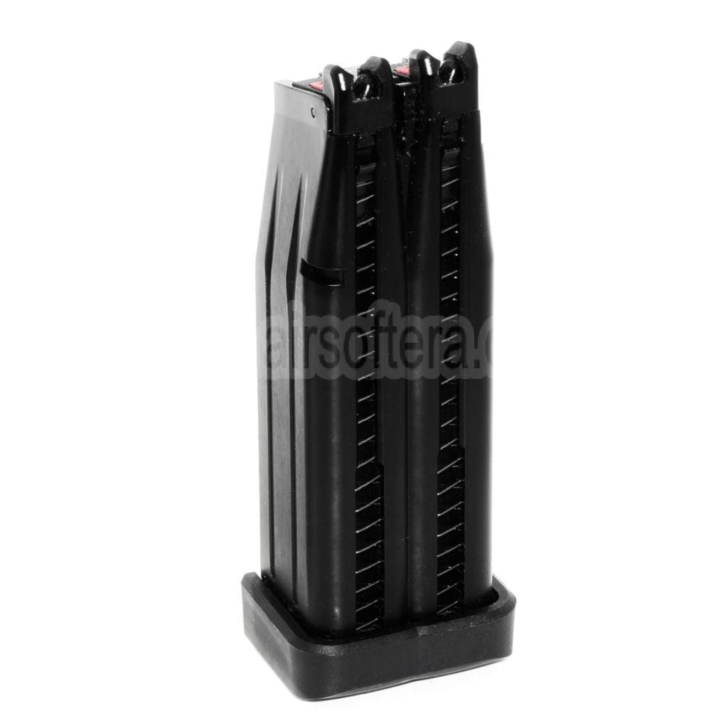 Armorer Works AW 60rd Doppel Lauf Gas Magazin Geeignet für AW HX Serie Doppel Lauf Hi-Capa GBB Pistolen Airsoft Schwarz