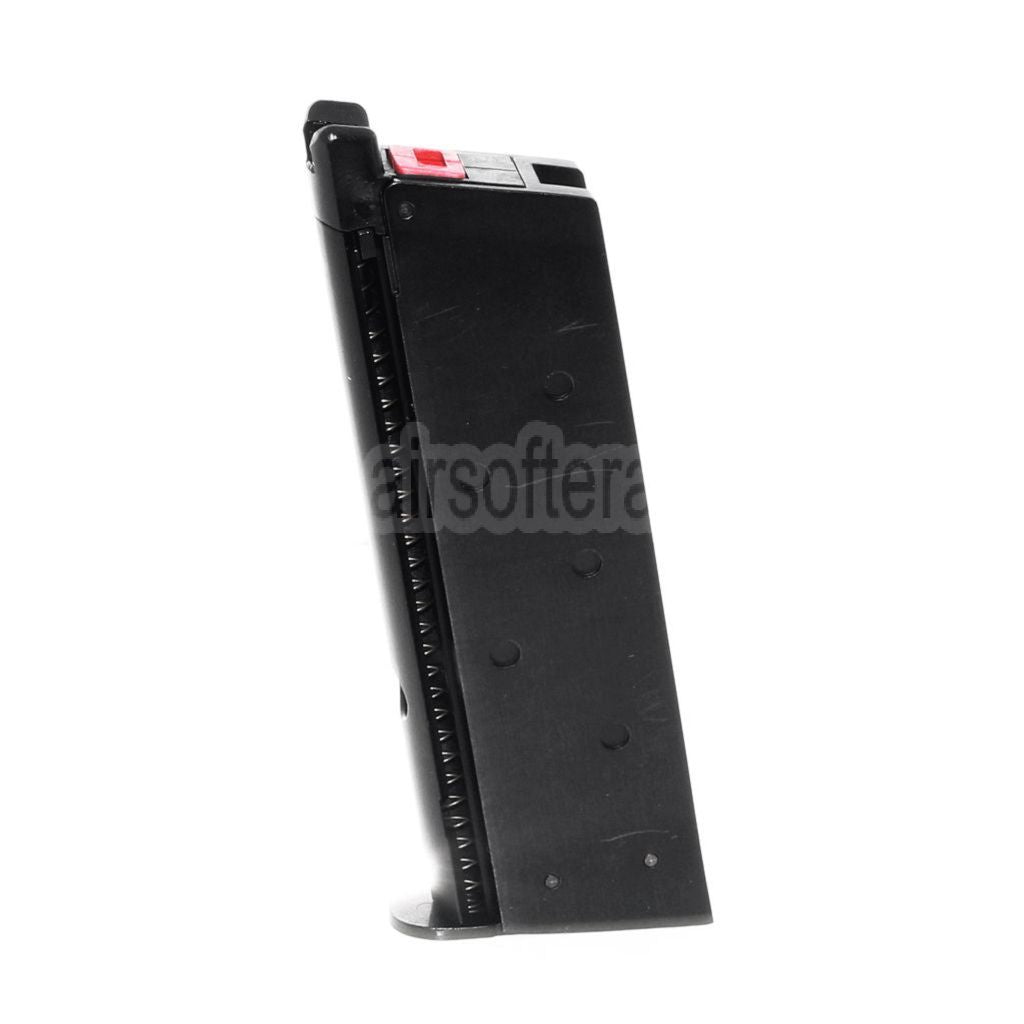Armorer Works AW 13rd Gas Magazin Geeignet für AW COMPACT NE10 Serie / WE Einzelstapel Mini 1911 Serie GBB Pistolen Airsoft Schwarz