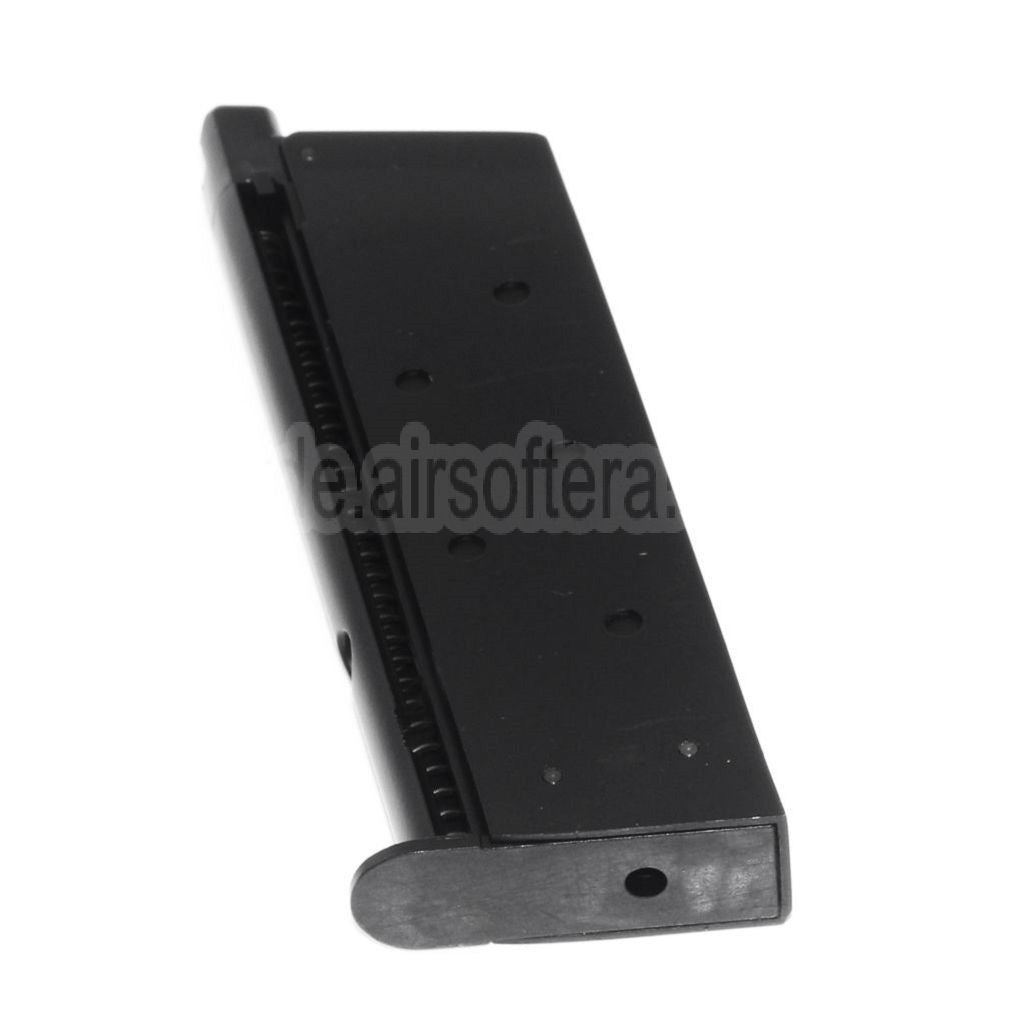 Armorer Works AW 13rd Gas Magazin Geeignet für AW COMPACT NE10 Serie / WE Einzelstapel Mini 1911 Serie GBB Pistolen Airsoft Schwarz