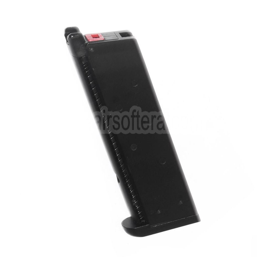 Armorer Works AW 16rd Tactical Gas Magazin Geeignet für EMG SAI Red / AW NE Serie / WE Einzelstapel 1911 Serie GBB Pistolen Airsoft Schwarz