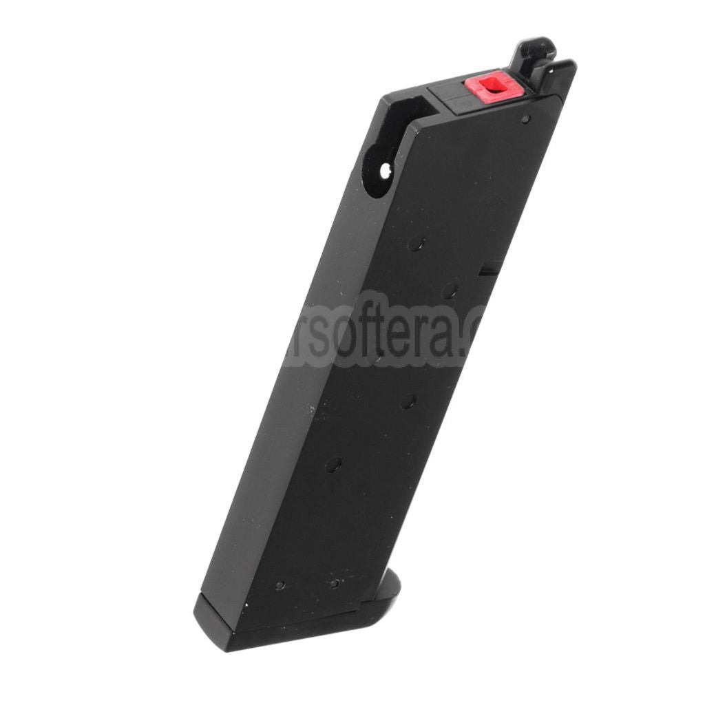 Armorer Works AW 16rd Tactical Gas Magazin Geeignet für EMG SAI Red / AW NE Serie / WE Einzelstapel 1911 Serie GBB Pistolen Airsoft Schwarz
