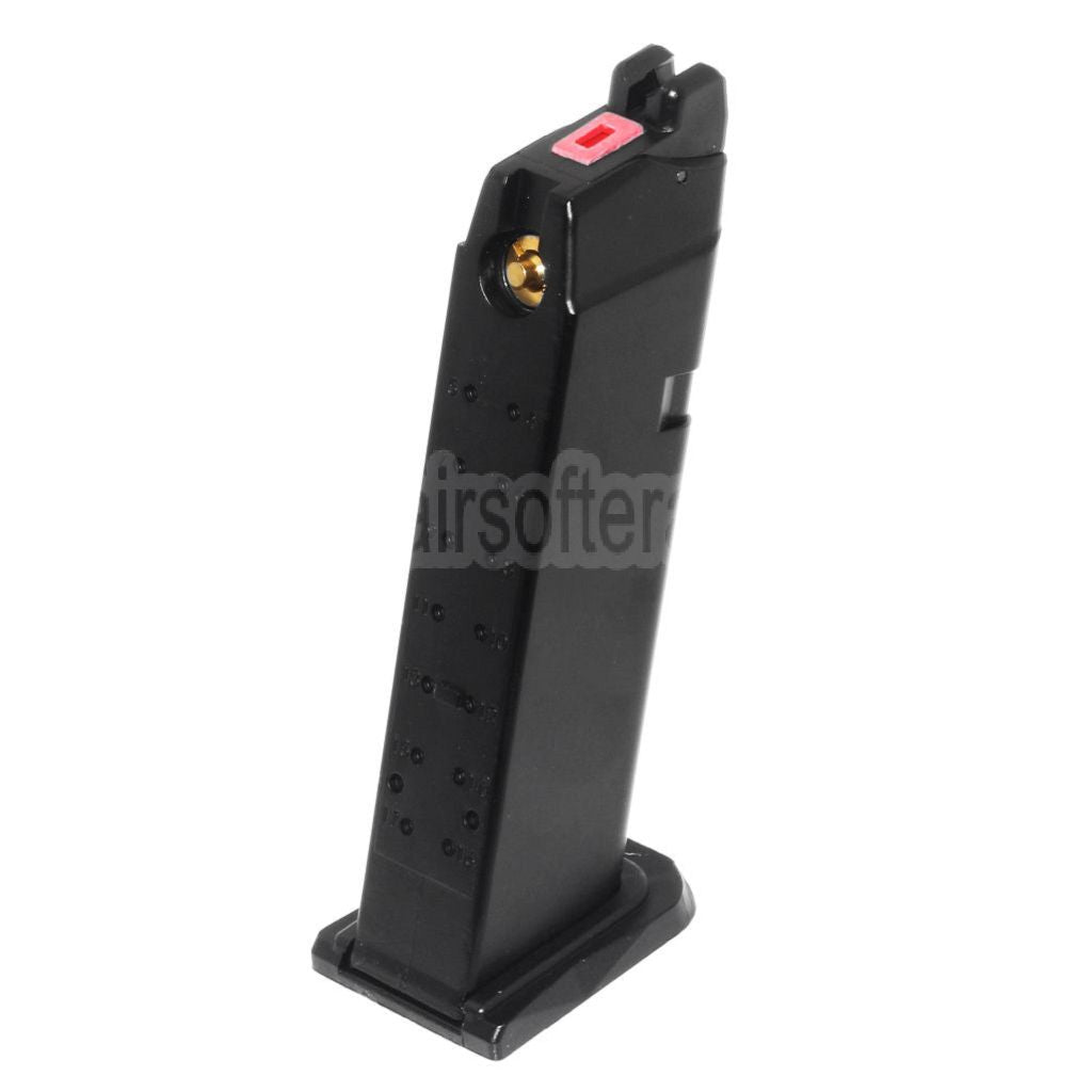 Armorer Works AW 25rd Co2 Magazin Geeignet für G17 G18C G34 G35 G-Serie GBB Pistolen Airsoft Schwarz