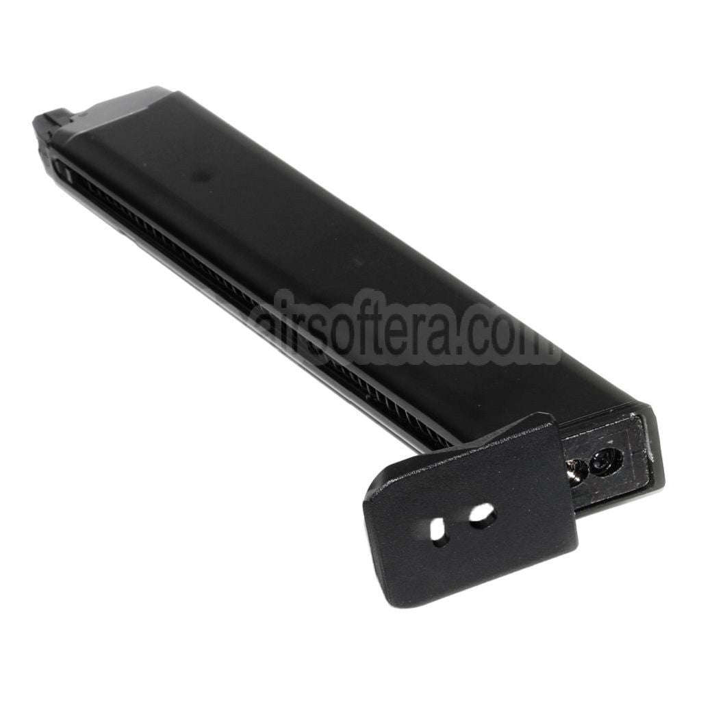 Armorer Works AW 50rd Gas Magazin Langer Typ Geeignet für G17 G18C G34 G35 G-Serie GBB Pistolen Airsoft Schwarz