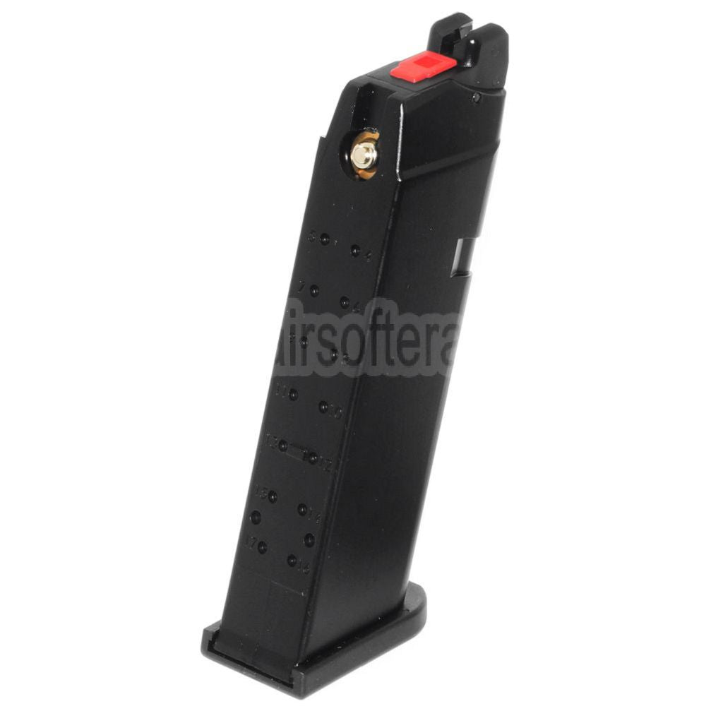 Armorer Works AW 27rd MOS Gas Magazin Geeignet für Optic Ready Schlitten Version EMG SAI BLU WE Galaxy AW VX7 VX9 G17 G19 Serie GBB Pistolen Airsoft Schwarz