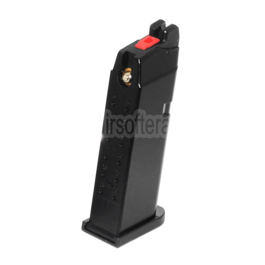 Armorer Works AW 23rd MOS Gas Magazin Geeignet für Optic Ready Schlitten Version EMG SAI BLU COMPACT WE AW VX9 G19 Serie GBB Pistolen Airsoft Schwarz