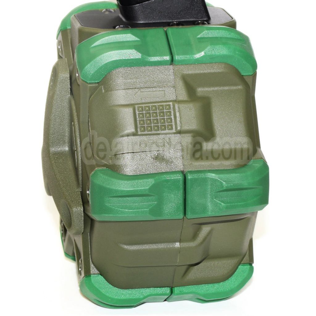 WE (WE-TECH) 350rd Gas Trommelmagazin Geeignet für G17 G18C G-Serie GBB Pistolen Airsoft