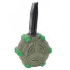 WE (WE-TECH) 350rd Gas Trommelmagazin Geeignet für Hi-Capa GBB Pistolen Airsoft