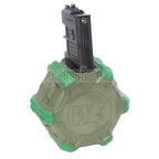 WE (WE-TECH) 350rd Gas Trommelmagazin Geeignet für WE (WE-TECH) Open Bolt Typ L85 / SCAR-L / R5C / T65 / HK416 / AR M4 M16 GBB Gewehre Airsoft