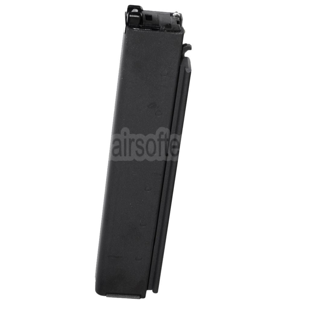 WE (WE-TECH) 50rd Gas Magazin Langer Typ geeignet für Cybergun Thompson M1A1 Serie GBB SMG Gewehre Airsoft Schwarz