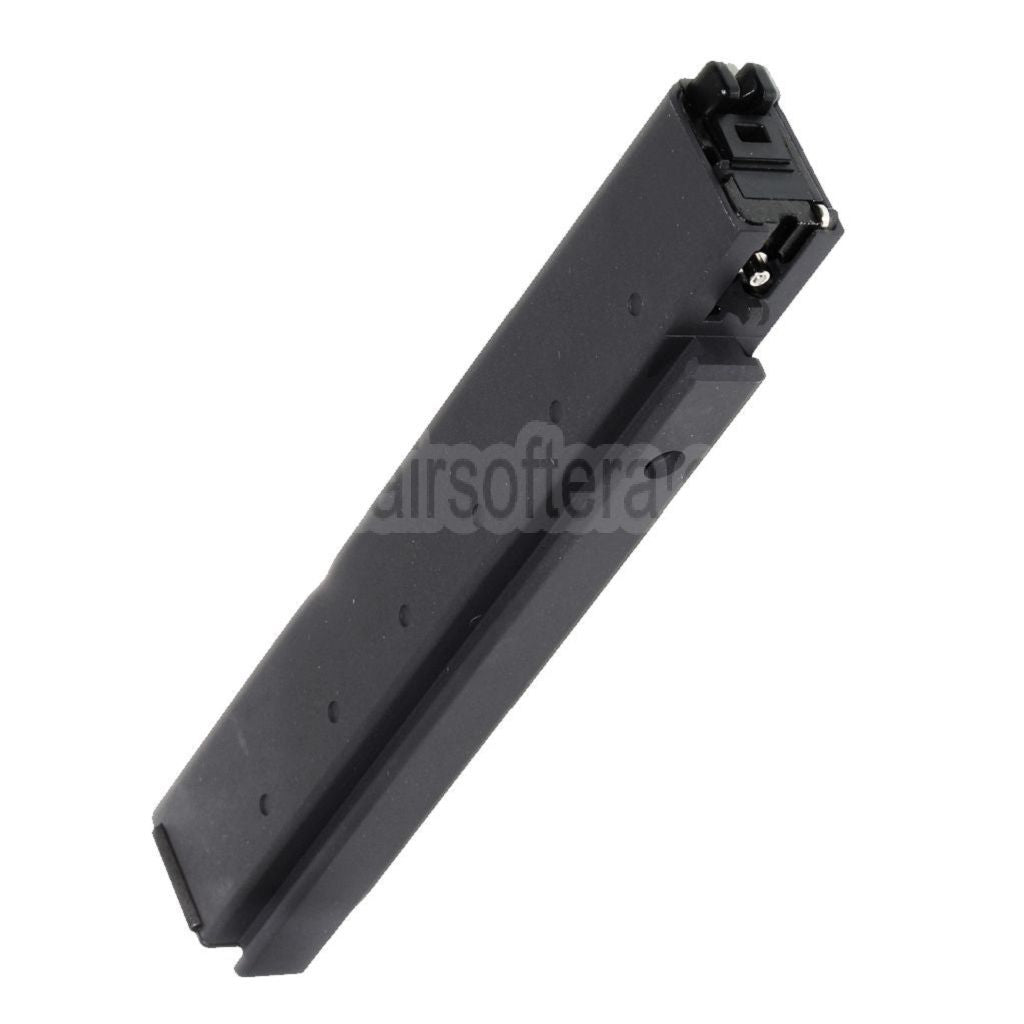 WE (WE-TECH) 50rd Gas Magazin Langer Typ geeignet für Cybergun Thompson M1A1 Serie GBB SMG Gewehre Airsoft Schwarz