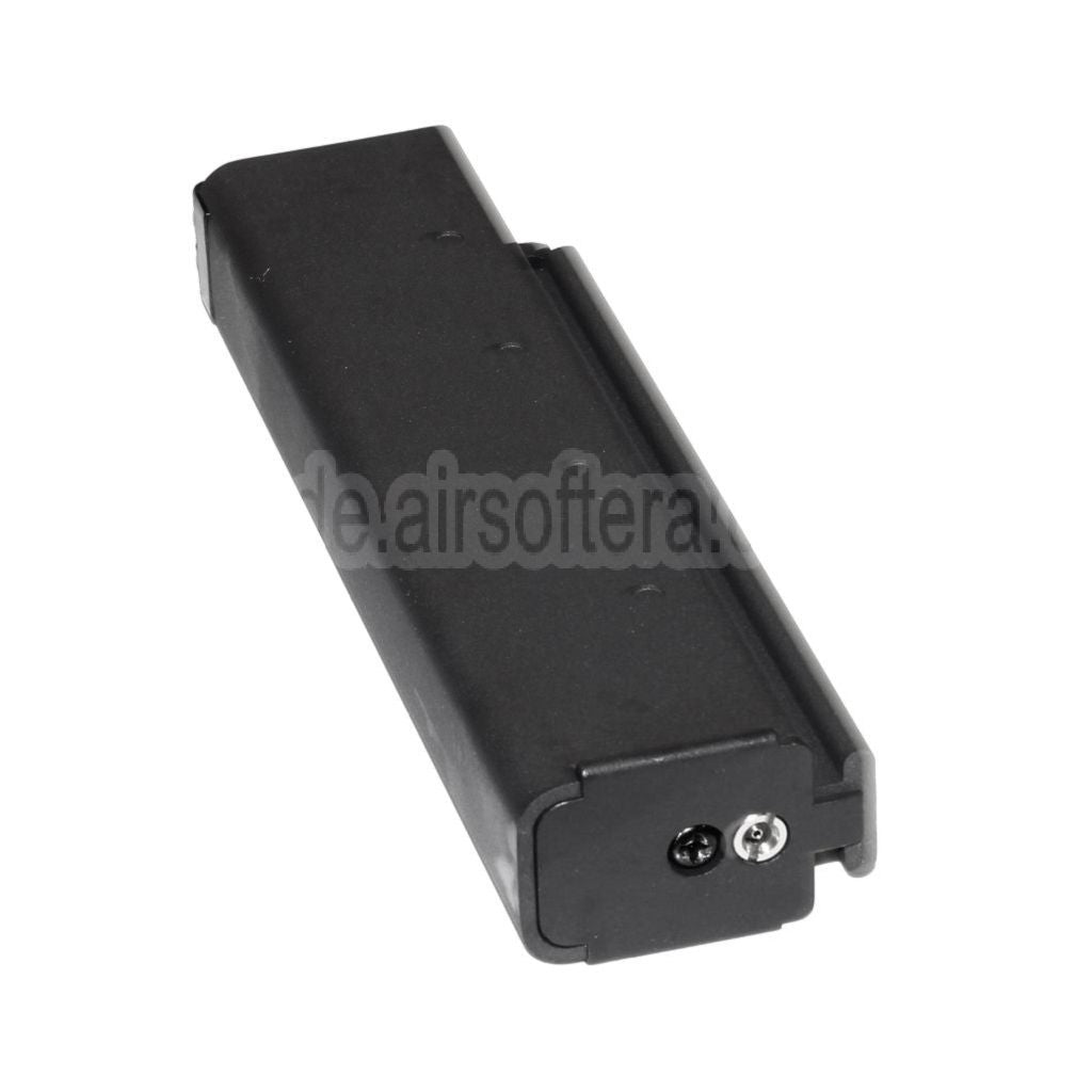 WE (WE-TECH) 30rd Gas Magazin Kurzer Typ geeignet für Cybergun Thompson M1A1 Serie GBB SMG Gewehre Airsoft Schwarz