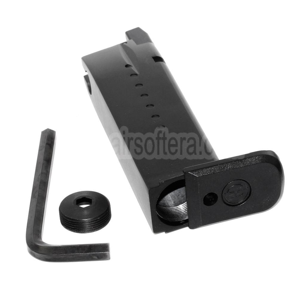EMG Lizenziert Hudson 25rd Co2 Magazin Geeignet für EMG Hudson H9 Serie GBB Pistolen Airsoft Schwarz