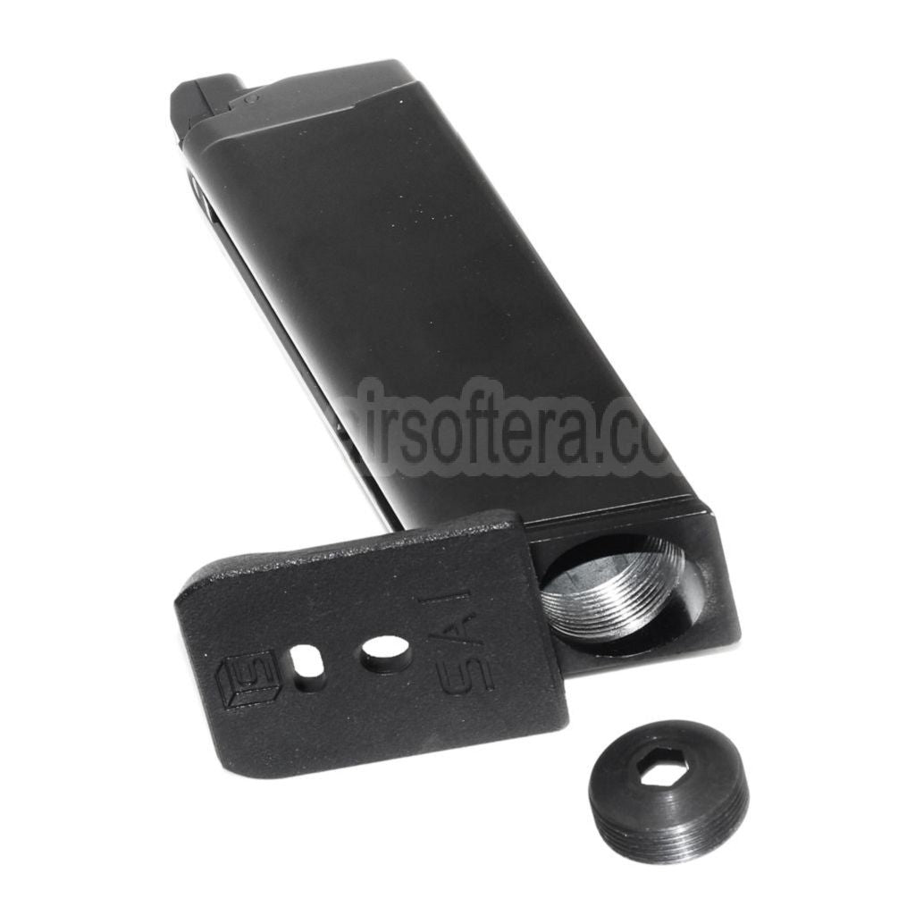 EMG SAI BLU 25rd Co2 Magazin Geeignet für G17 G18C G34 G35 G-Serie GBB Pistolen Airsoft Schwarz