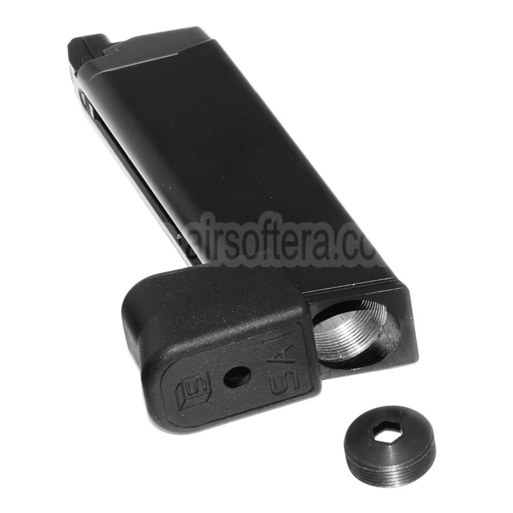EMG Lizenziert SAI BLU COMPACT 25rd Co2 Magazin Geeignet für G19 G23 G26 Serie GBB Pistolen Airsoft Schwarz
