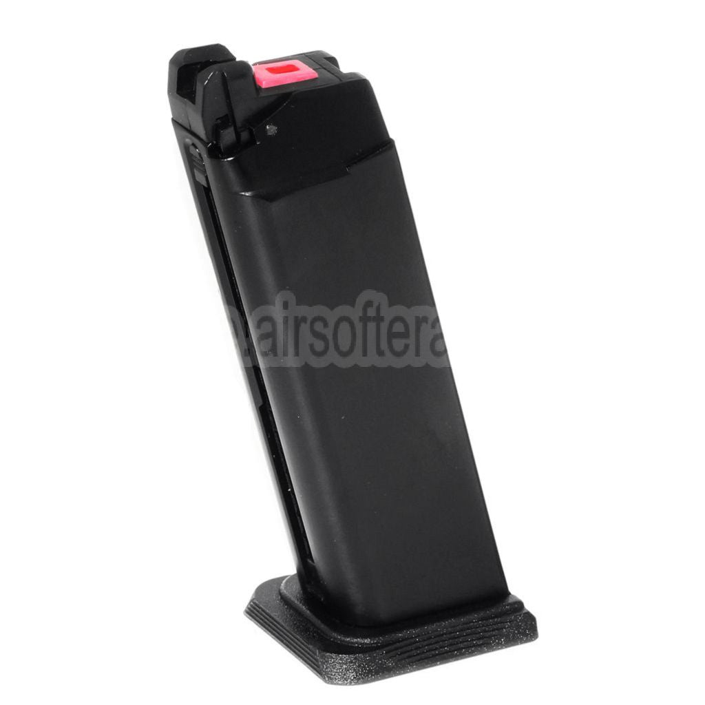EMG SAI BLU 25rd Gas Magazin Geeignet für G17 G18C G34 G35 G-Serie GBB Pistolen Airsoft Schwarz
