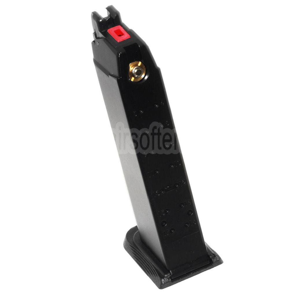EMG SAI BLU 25rd Gas Magazin Geeignet für G17 G18C G34 G35 G-Serie GBB Pistolen Airsoft Schwarz