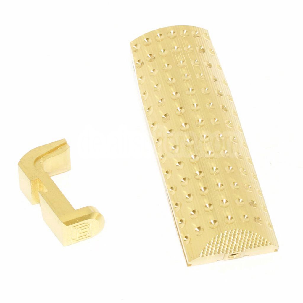 EMG Lizenziert SAI Schweres Gewicht Backstrap und Magazinauslöseknopf Geeignet für SAI BLU STANDARD GBB Pistolen Airsoft Bronze Gold