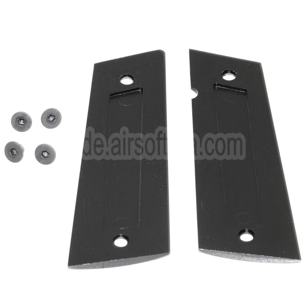 EMG Lizenziert SAI RED Griffabdeckung mit Logo Geeignet für EMG SAI RED DS Double Stack 1911 Serie GBB Pistolen Airsoft Schwarz