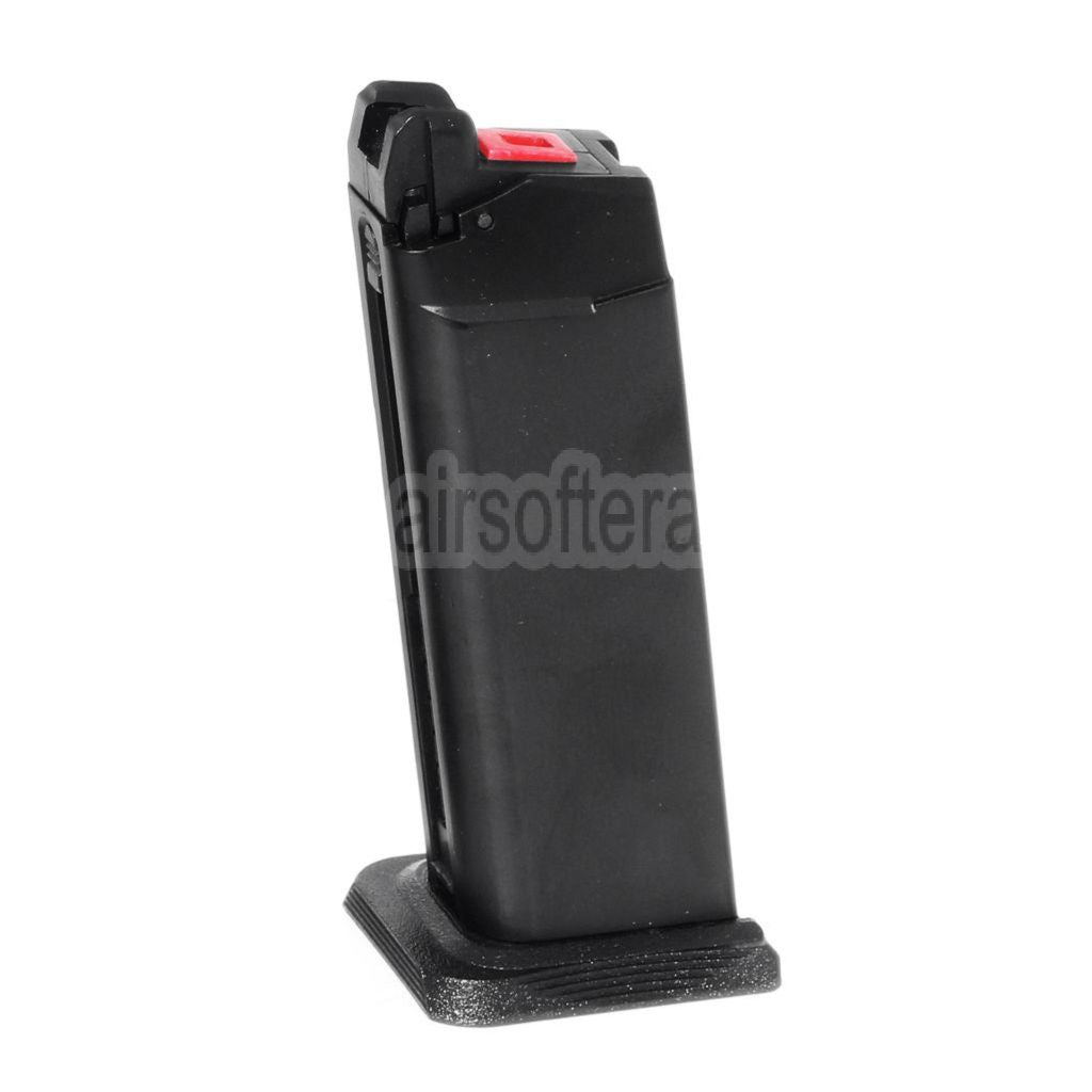 EMG Lizenziert SAI BLU COMPACT 23rd Gas Magazin Geeignet für G19 G23 G26 Serie GBB Pistolen Airsoft Schwarz