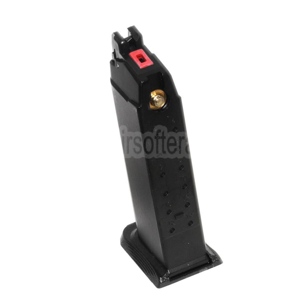 EMG Lizenziert SAI BLU COMPACT 23rd Gas Magazin Geeignet für G19 G23 G26 Serie GBB Pistolen Airsoft Schwarz