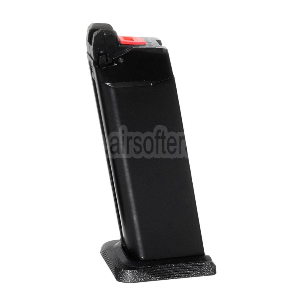 EMG SAI BLU 23rd MOS Gas Magazin Geeignet für Optic Ready Schlitten Version EMG SAI BLU COMPACT / WE / AW VX9 G19 Serie GBB Pistolen Airsoft Schwarz