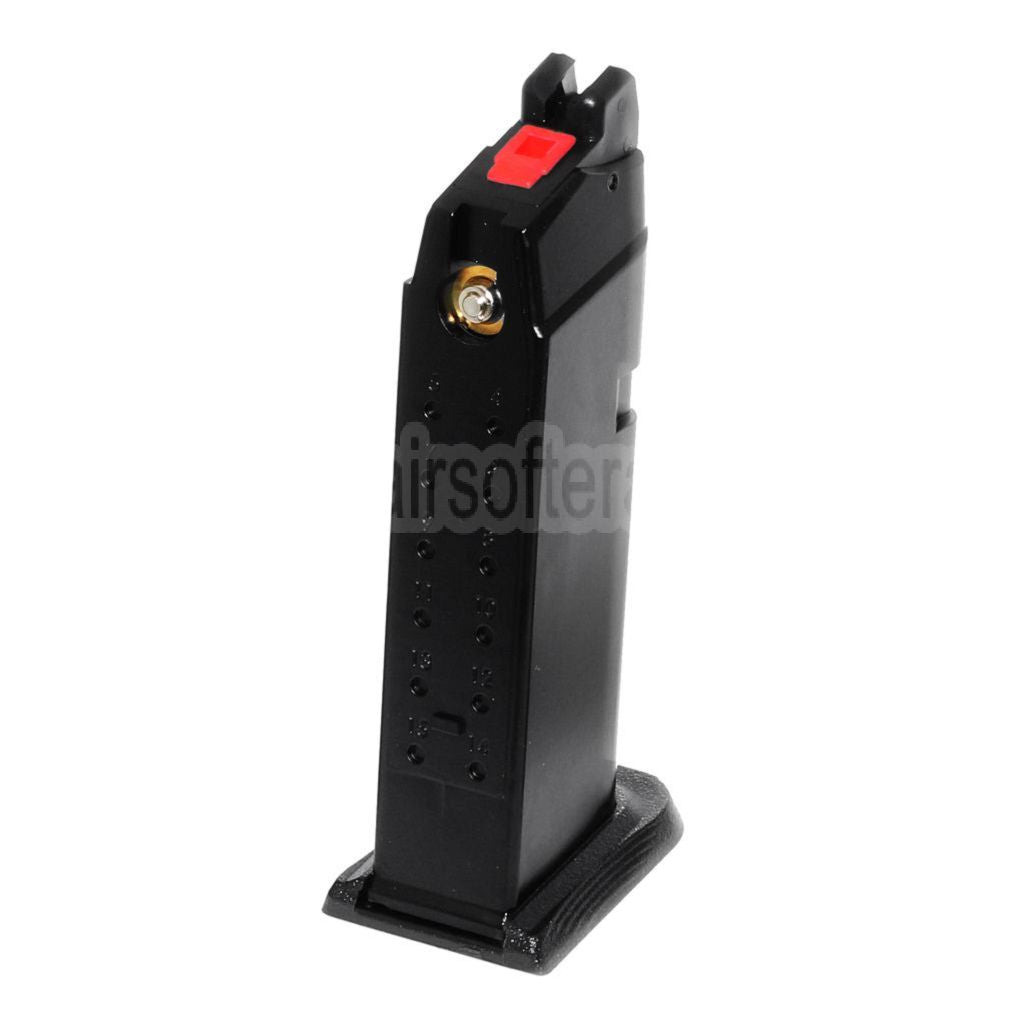 EMG SAI BLU 23rd MOS Gas Magazin Geeignet für Optic Ready Schlitten Version EMG SAI BLU COMPACT / WE / AW VX9 G19 Serie GBB Pistolen Airsoft Schwarz