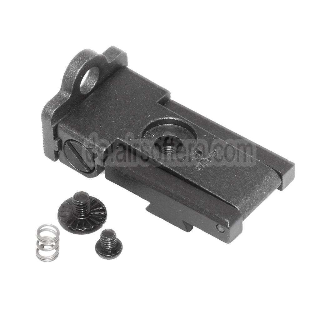 Armorer Works AW HX22 Aperture/Ghost Ring Höhenvisier Assembly Geeignet für AW WE Tokyo Marui Hi-Capa Serie GBB Pistolen Airsoft Schwarz