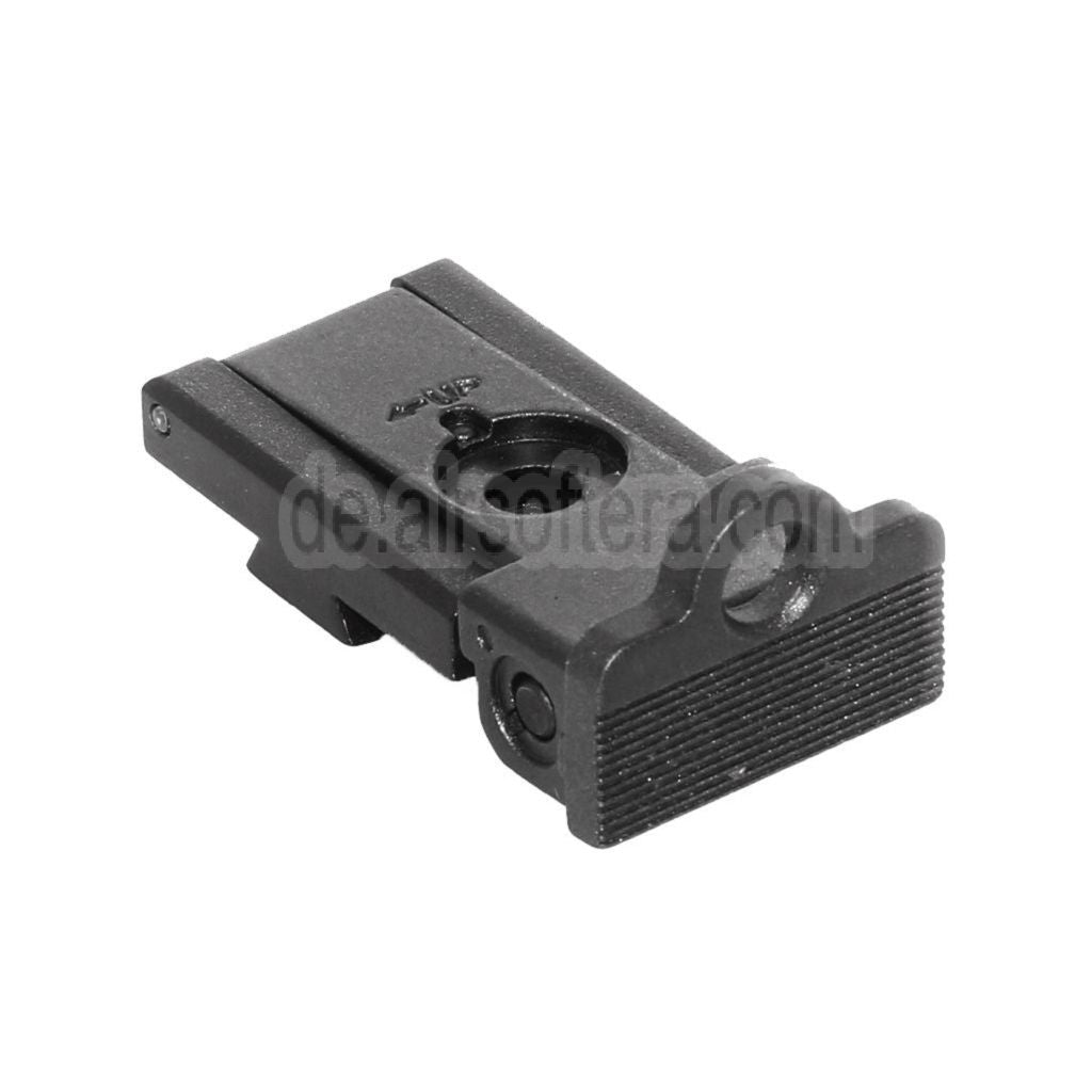 Armorer Works AW HX22 Aperture/Ghost Ring Höhenvisier Assembly Geeignet für AW WE Tokyo Marui Hi-Capa Serie GBB Pistolen Airsoft Schwarz