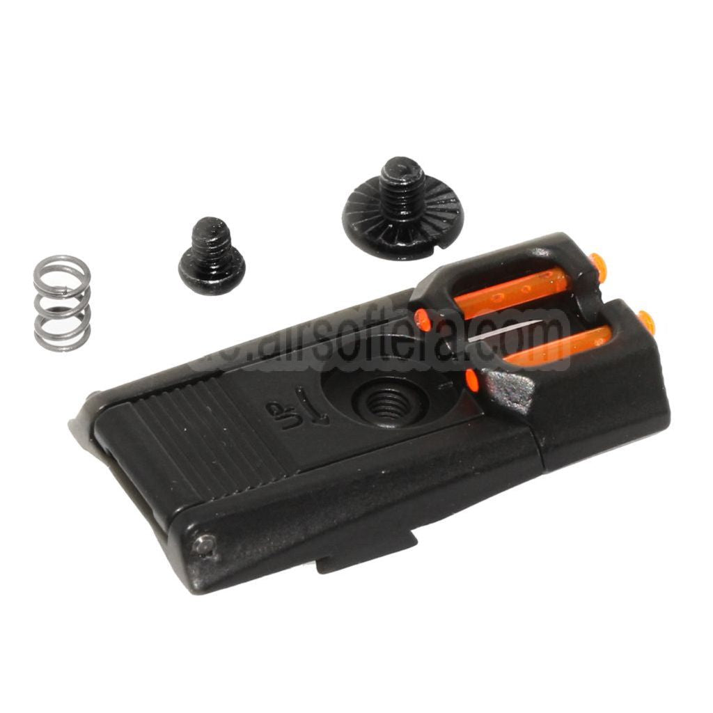 Armorer Works AW HX Einstellbar Fiberglasvisier Kimme Geeignet für AW WE Tokyo Marui Hi-Capa Serie GBB Pistolen Airsoft