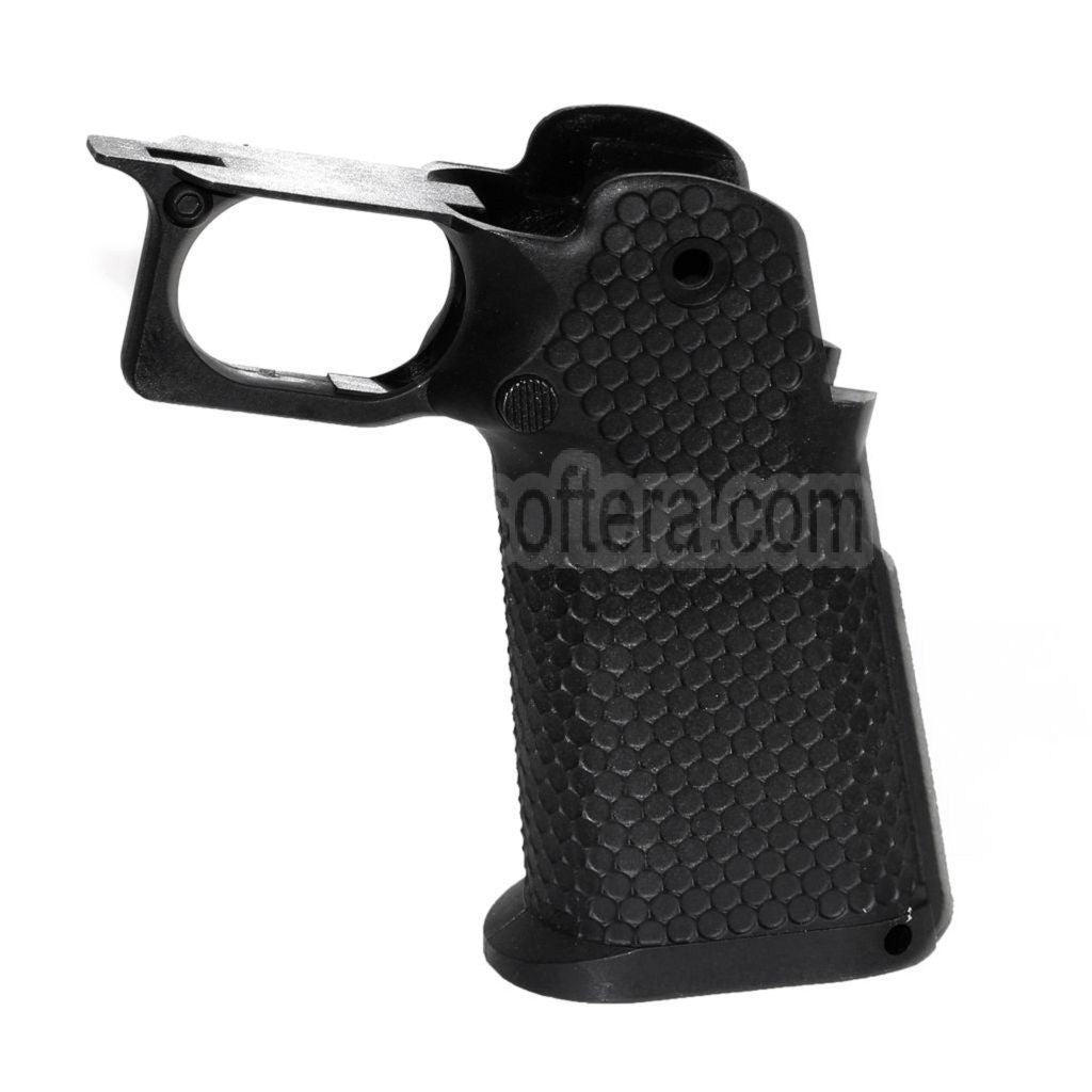 Armorer Works AW HX #2 Sechseckiger Pistolengriff Geeignet für EMG AW WE Tokyo Marui Hi-Capa Serie GBB Pistols Airsoft Schwarz