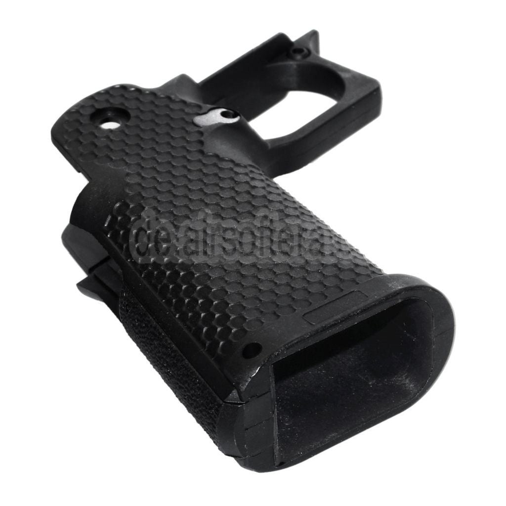 Armorer Works AW HX #2 Sechseckiger Pistolengriff Geeignet für EMG AW WE Tokyo Marui Hi-Capa Serie GBB Pistols Airsoft Schwarz