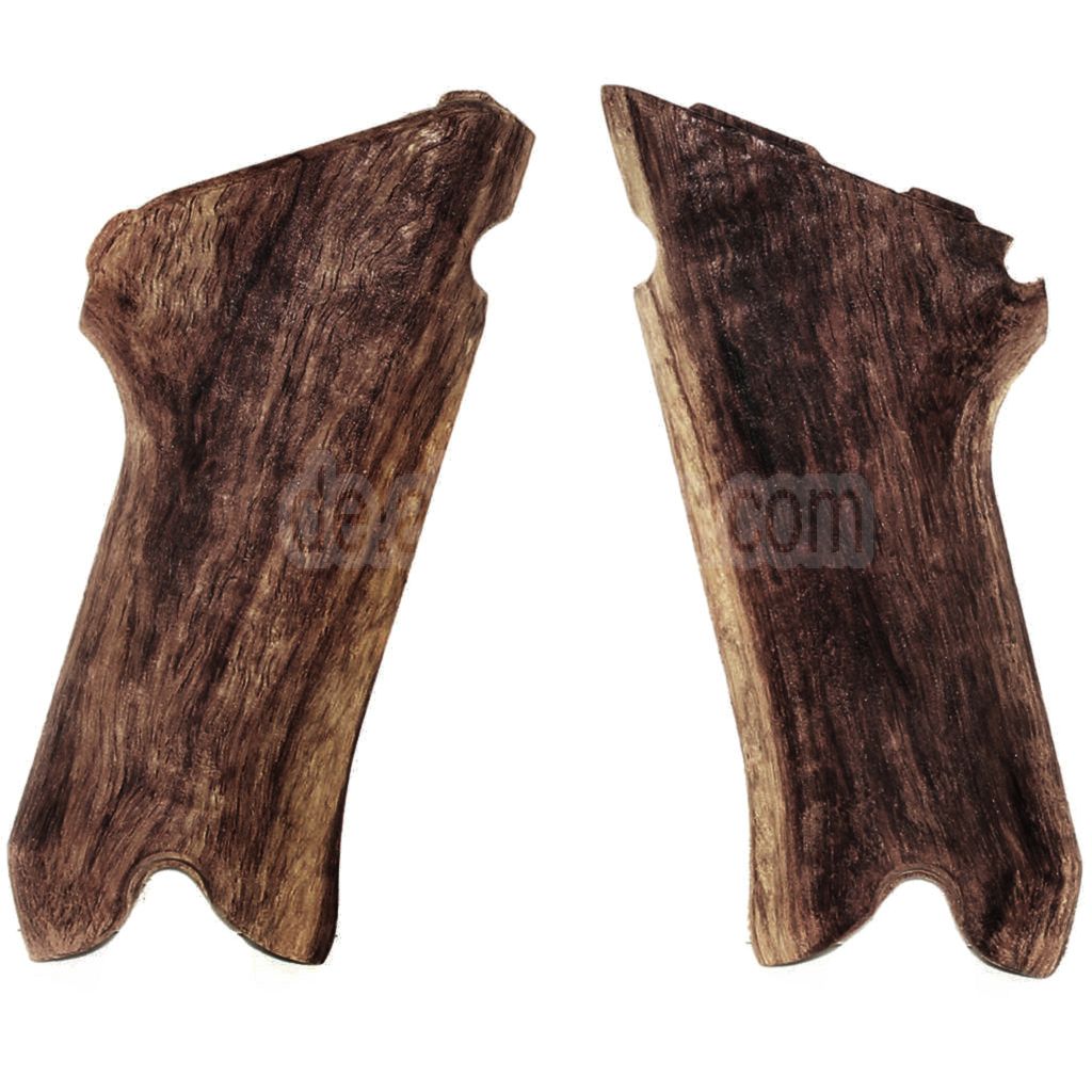 WE (WE-TECH) Real Wood Grip Cover Geeignet für Armorer Works AW WE Luger P08 Serie GBB Pistols Airsoft Brown