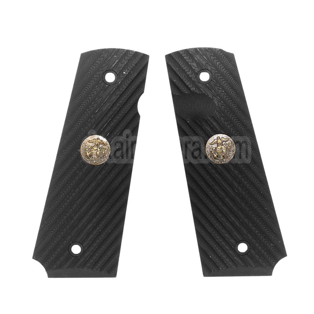 WE (WE-TECH) Wilson Combat Plastik Griffabdeckung Geeignet für DOUBLE BELL ARMY AW WE KJ Tokyo Marui M1911 M.E.U Serie 70 M45A1 WARRIOR GBB Pistolen Airsoft Schwarz