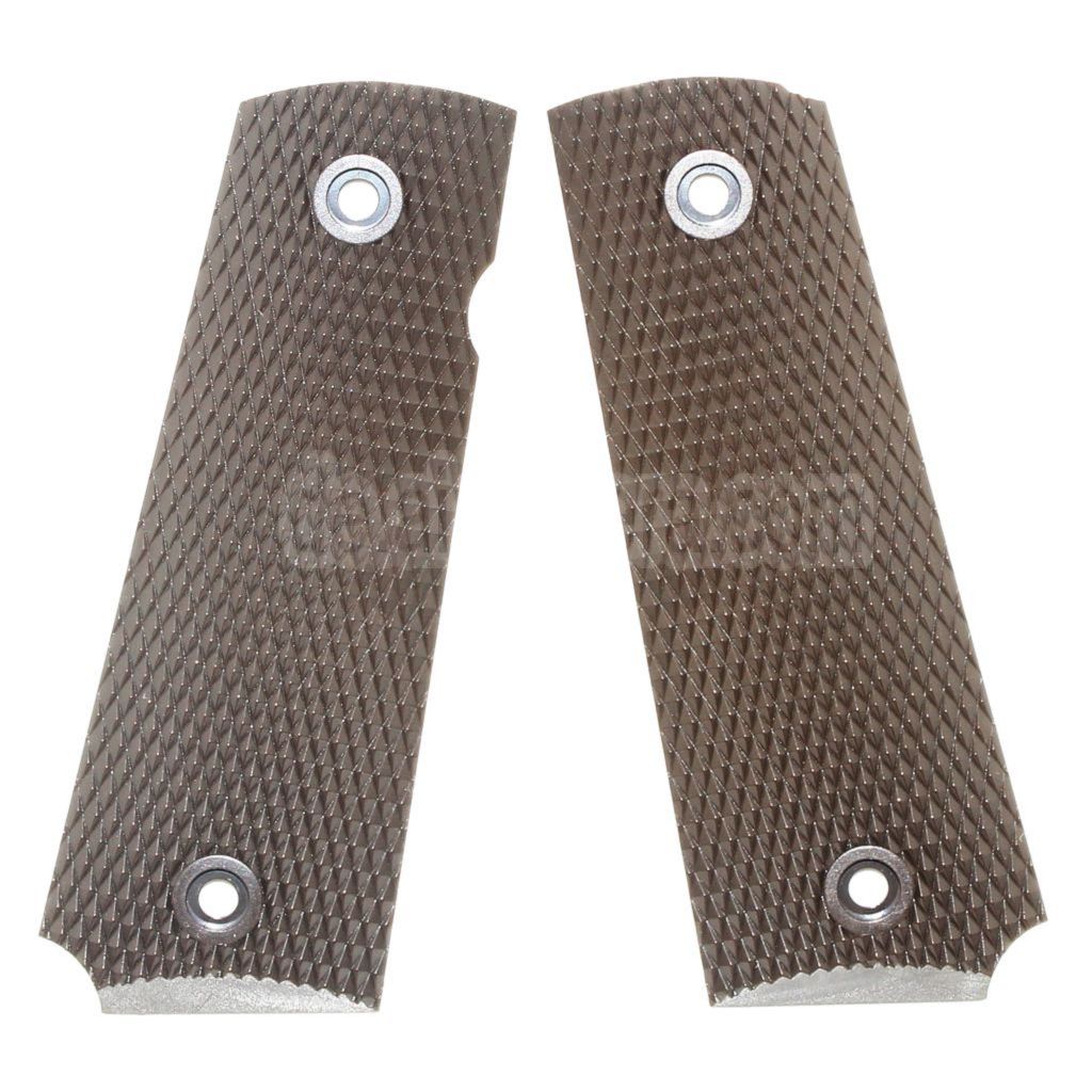 WE (WE-TECH) Plastik Griffabdeckung Geeignet für DOUBLE BELL ARMY AW WE KJ Tokyo Marui M1911 M.E.U Serie 70 M45A1 WARRIOR GBB Pistolen Airsoft Dunkelbraun