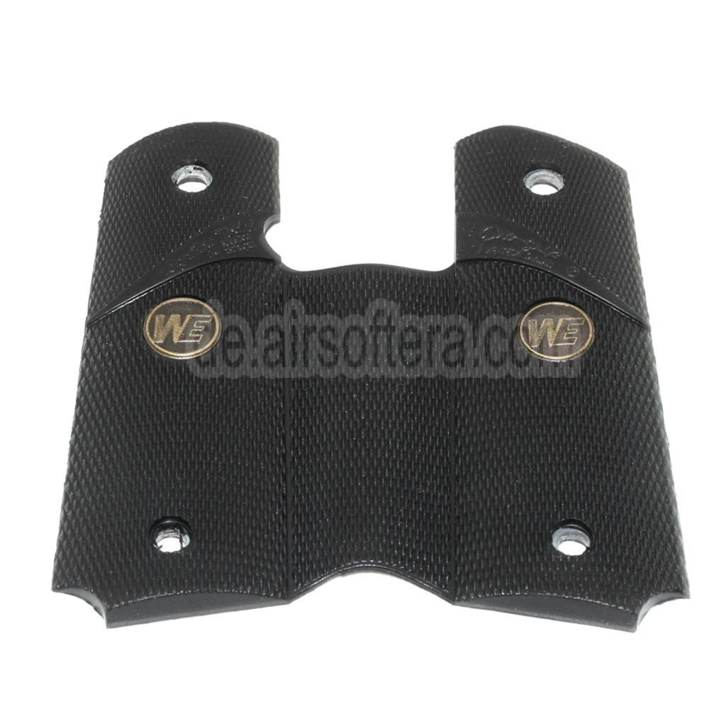 WE (WE-TECH) Metal Rubber Griffabdeckung Geeignet für DOUBLE BELL ARMY AW WE KJ Tokyo Marui M1911 M.E.U Serie 70 M45A1 WARRIOR GBB Pistolen Airsoft Schwarz